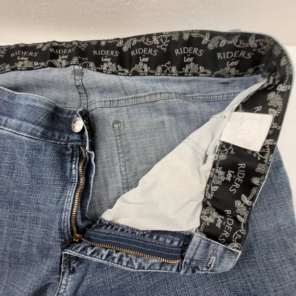 Riders by Lee Jeans Women's 18W Long Blue 5 Pocket Mid Rise Boot Cut Stretch - Picture 4 of 13